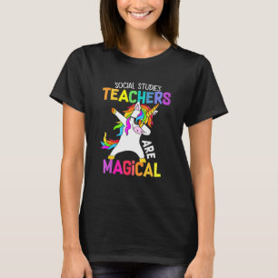 T-shirt Unicorn Social Studies Love School Teacher Magique