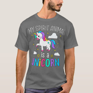 T-shirt Unicorn Spirit Animal Imaginaire Fairytale Amateur