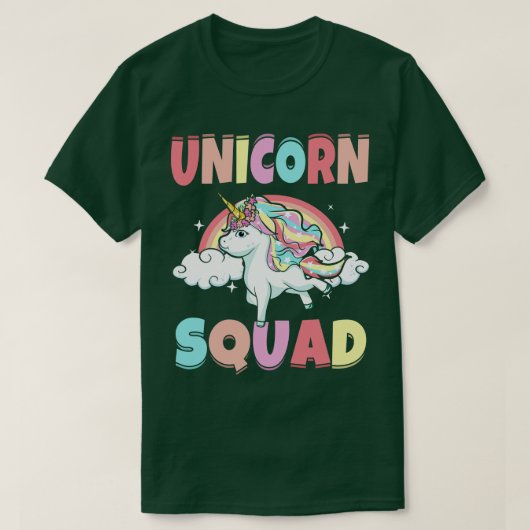 T-shirt Unicorn Squad Magique Mythique Créature (Design devant)