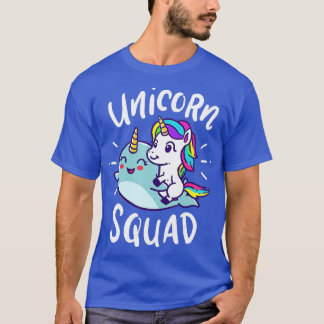 T-shirt Unicorn Squad Narwhal Funny mignon fête d'annivers