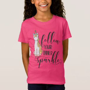 T-Shirt Unicorn Suivez votre Fête Inner Sparkle Favoriser