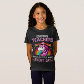 T-Shirt Unicorn Teacher Make A Little Magic (Devant entier)
