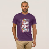 T-shirt Unicorn Va À L'École (Devant entier)