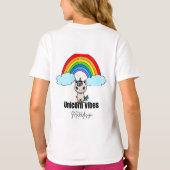 T-shirt Unicorn Vibes Magic Tee#kidstshirts (Dos)