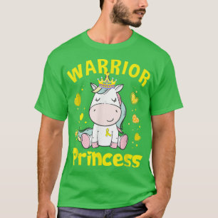 T-shirt Unicorn Warrior Princess Chilhood Cancer Awards