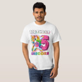 T-shirt Unicorne 5 Dabbing Unicorne (Devant entier)
