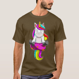 T-shirt Unicorne à l'exercice de yoga