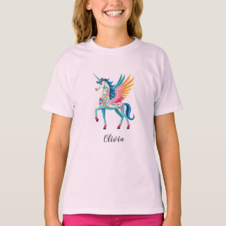 T-shirt Unicorne à torsion personnalisée