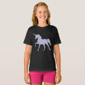 T-shirt Unicorne arc-en-ciel (Devant entier)