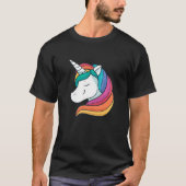 T-shirt Unicorne arc-en-ciel LGBTQ (Devant)
