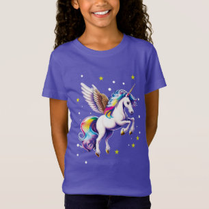 T-Shirt Unicorne arc-en-ciel magique