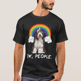 T-shirt Unicorne Arc en ciel Magique Collie barrée