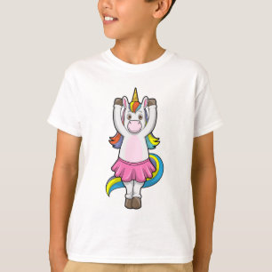 T-shirt Unicorne au Ballet Dance avec jupe