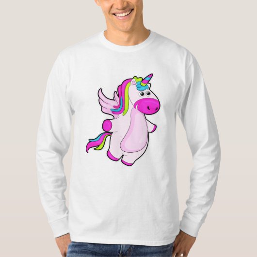 T-shirt Unicorne au vol (Devant)