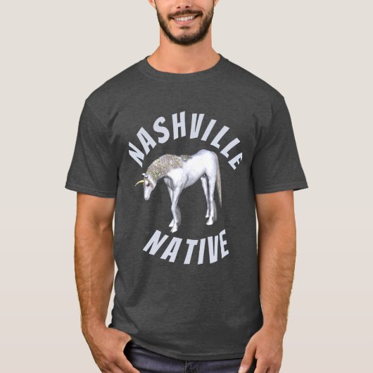 T-shirt Unicorne autochtone de Nashville (Devant)