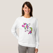 T-shirt Unicorne avec ailes (Devant entier)
