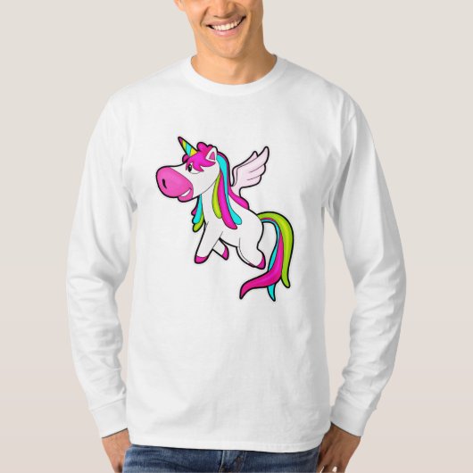 T-shirt Unicorne avec ailes (Devant)