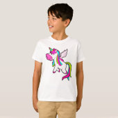 T-shirt Unicorne avec ailes (Devant entier)
