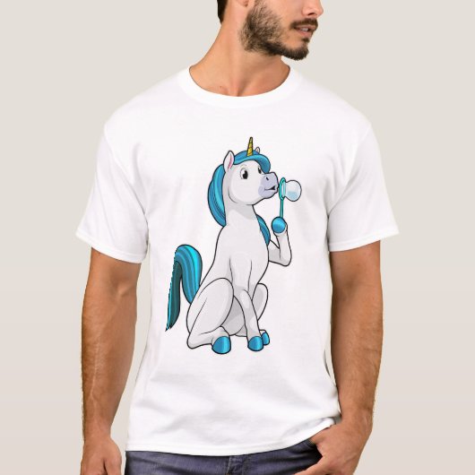 T-shirt Unicorne avec bulles de savon