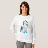 T-shirt Unicorne avec bulles de savon (Devant entier)