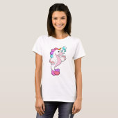 T-shirt Unicorne avec bulles d'eau.PNG (Devant entier)