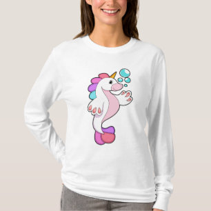 T-shirt Unicorne avec bulles d'eau.PNG