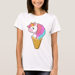 T-shirt Unicorne avec crème glacée