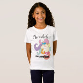 T-Shirt Unicorne avec devis (Devant entier)