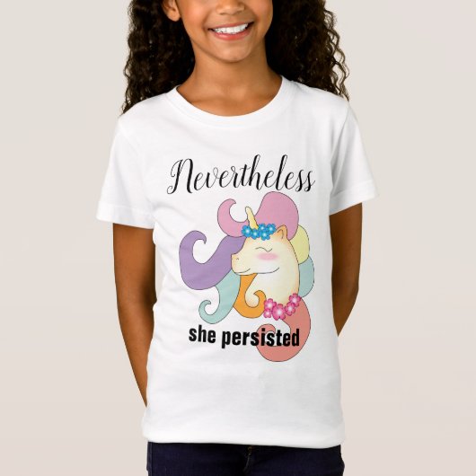 T-Shirt Unicorne avec devis (Devant)