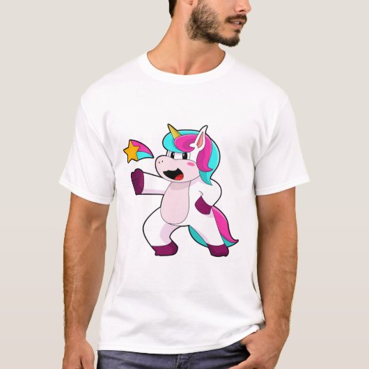 T-shirt Unicorne avec étoile (Devant)