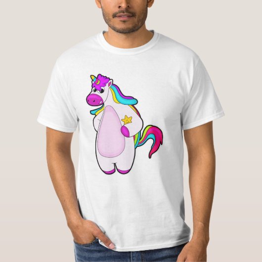 T-shirt Unicorne avec étoile (Devant)