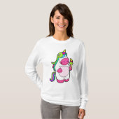 T-shirt Unicorne avec gaufre Glace (Devant entier)
