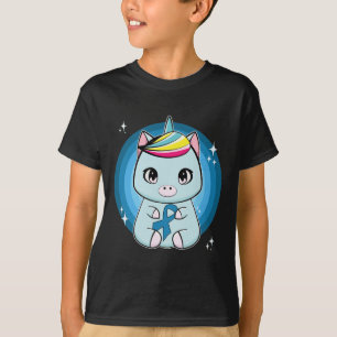 T-shirt Unicorne avec ruban Sensibilisation au diabète