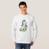 T-shirt Unicorne avec thé bulle (Devant entier)