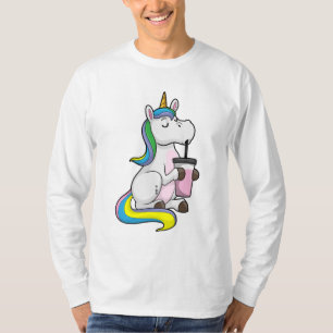 T-shirt Unicorne avec thé bulle