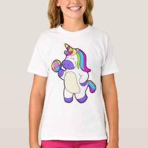 T-shirt Unicorne avec volleyball
