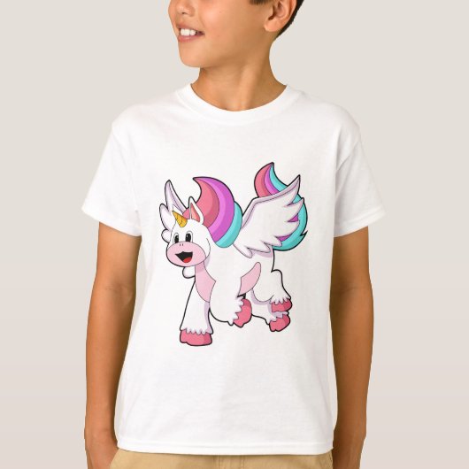 T-shirt Unicorne avec Wing.PNG (Devant)