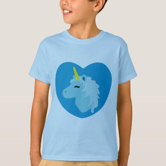 T-shirt Unicorne Bleue (Devant)