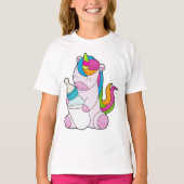 T-shirt Unicorne Bouteille de lait (Devant)