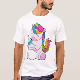 T-shirt Unicorne Bouteille de lait