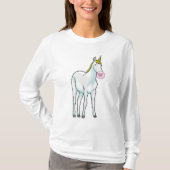 T-shirt Unicorne Bubble gomme (Devant)