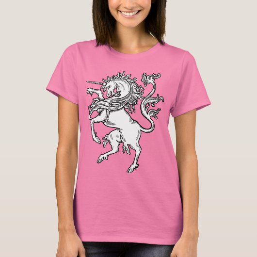 T-shirt Unicorne classique de Fierce (Devant)