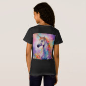 T-Shirt Unicorne couleur Pastel (Dos entier)