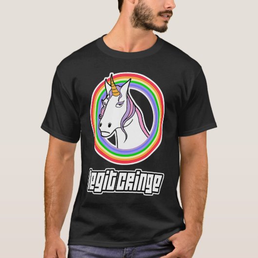 T-shirt Unicorne Cringe (Devant)