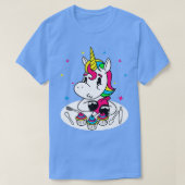 T-shirt Unicorne Cupcake Baker I Funny Cake Baking (Design devant)
