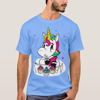 T-shirt Unicorne Cupcake Baker I Funny Cake Baking