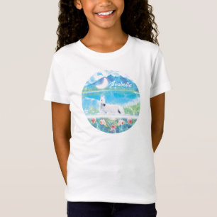 T-Shirt Unicorne dans un monde de rêve paradisiaque custom