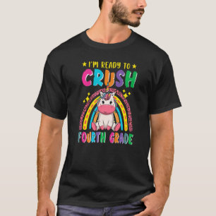 T-shirt Unicorne De Bassin De 4Ème Année Revenir À Scho