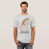 T-shirt Unicorne de nouveauté drôle (Devant entier)