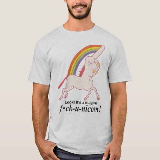 T-shirt Unicorne de nouveauté drôle (Devant)